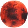 Abaodam Peluche Mars Ball Mars Planète Oreiller en Peluche Douce Peluche Mars Balle Oreiller pour Lapprentissage Jouet Éduca