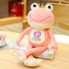 NOpinz Couronne Grenouille Peluche Jouet en Peluche Dessin animé Animal Souriant Grenouille poupée avec Enfants Fille Cadeau 