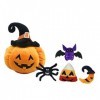 ibasenice 5 Pièces Ensemble De Jeu en Peluche Jouet en Peluche dhalloween Peluche sur Le Thème dhalloween Peluche Jack o La