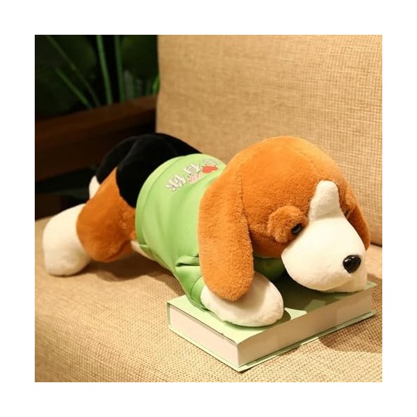 SaruEL Kawaii Peluche Chien Peluche Jouet Beagle Chiot Chiot avec Vêtements Oreiller Doux Mignon Animal Poupée Cadeau D’Anniv
