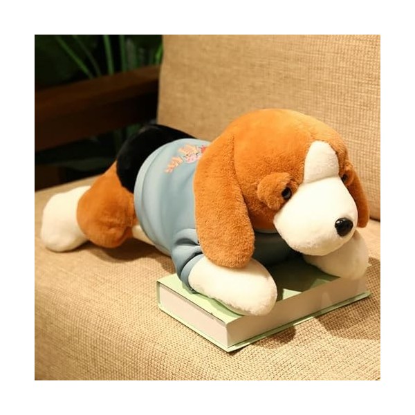 SaruEL Kawaii Peluche Chien Peluche Jouet Beagle Chiot Chiot avec Vêtements Oreiller Doux Mignon Animal Poupée Cadeau D’Anniv