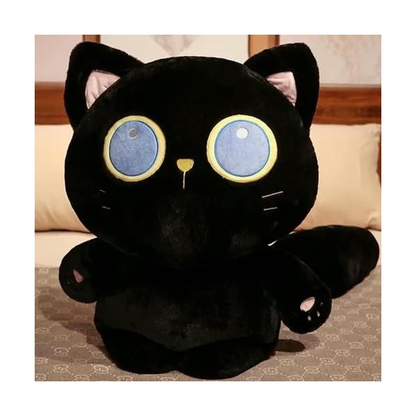 NOpinz Big Eyes Kawaii Chat Poupée Jouet en Peluche Moelleux Dessin Animé Mignon Coussin Câlin Cadeau D’Anniversaire Cadeau D