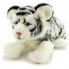 Peluche tigre blanche 44 cm - Chat prédateur - FEJSAL