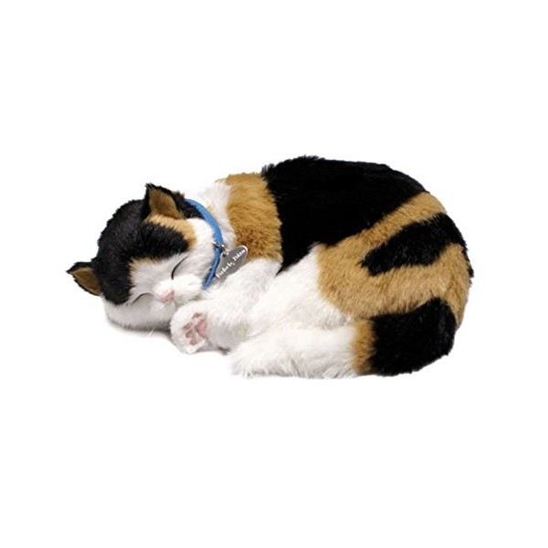 Perfect Petzzz ® Chat Calico Qui respire The Original Breathing Pet New Huggable Soft Version Plush Toy Gift Bundle