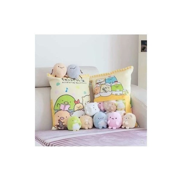 DACASO Un Sac de 8pcs Snack Pudding Soft Peluche Bear Cat Monster Peluche Pillow Creative Anime Throw Pillow Cartoon Doll Jou