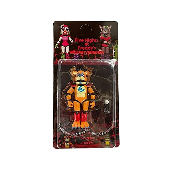 Xinchangda Lot de 5 figurines de jeu Five Nights FNAF Security Breach Action Figure Foxy Fazbear Chica Figurines en PVC Modèl