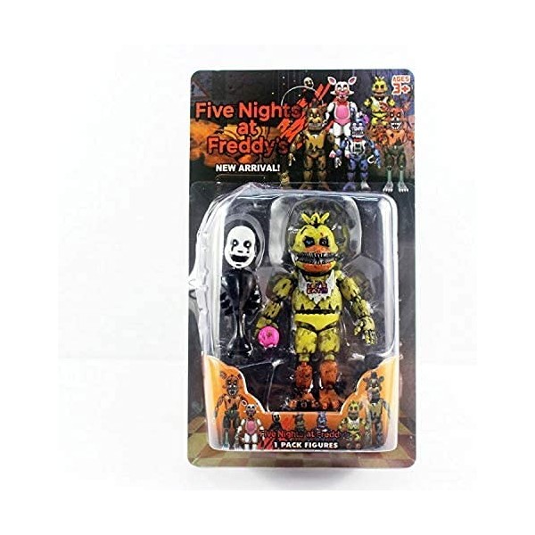 Xinchangda Lot de 5 figurines de jeu Five Nights FNAF Security Breach Action Figure Foxy Fazbear Chica Figurines en PVC Modèl