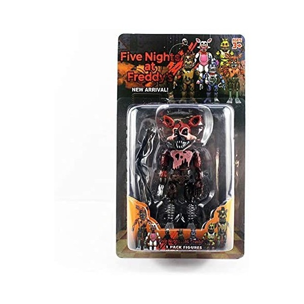 Xinchangda Lot de 5 figurines de jeu Five Nights FNAF Security Breach Action Figure Foxy Fazbear Chica Figurines en PVC Modèl