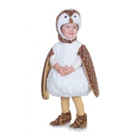 Horror-Shop Petit Costume de bébé Chouette Hibou en Peluche M