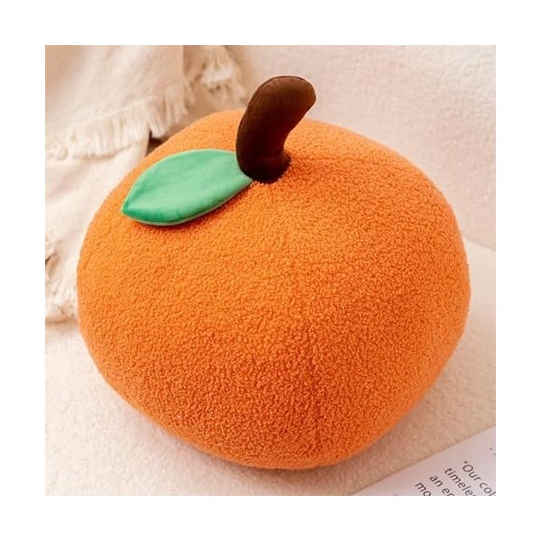 Drôle en Peluche Kaki Orange Citrouille Oreiller Mignon Super Doux auspicieux Nouvel an Cadeau de Noël décoration canapé Mais