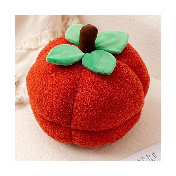 Drôle en Peluche Kaki Orange Citrouille Oreiller Mignon Super Doux auspicieux Nouvel an Cadeau de Noël décoration canapé Mais