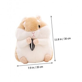 ibasenice Hamster en Peluche Jouet Hamster en Peluche Jouet Hamster Oreiller en Peluche Hamster en Peluche Poupée en Peluche 