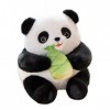 HYSTERIA Jouets en Peluche Trésor National Tenant des Pousses De Bambou Poupée Panda en Peluche Poupée Panda Poupée De Chiffo
