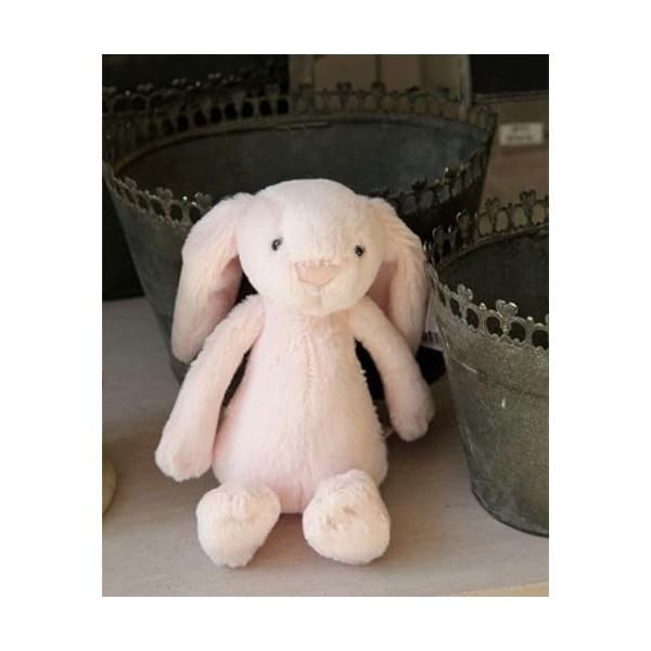 Jellycat Bashful Pink Bunny Rattle - L: 8 cm x l: 9 cm x h: 18 cm