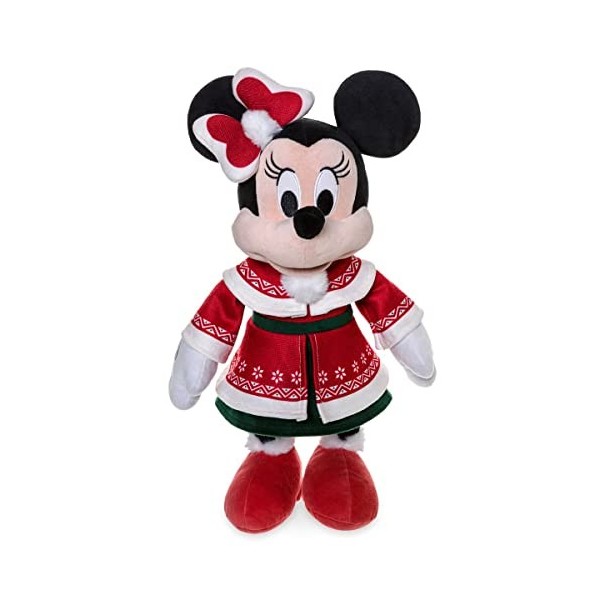 Disney Minnie Mouse Holiday Plush Medium 16 1/2 Inches