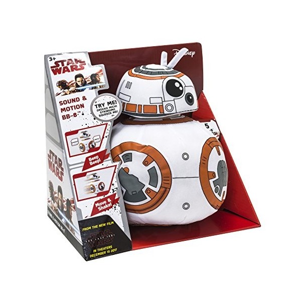Disney- Star Wars BB-8 en Peluche avec Effets Sonores, 75982