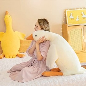 Poupée douce en forme doie blanche pour garçons et filles - Grand cadeau danniversaire - Jouet en peluche - 1,3 m htgoose 