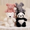 EacTEL Animal Peluche Jouet Panda Poupée Éléphant Peluche Animal Poupée Enfants Fille Noël Cadeau D’Anniversaire 40cm 3