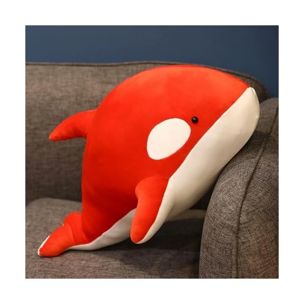 SaruEL Mignon épaulard Peluche poupée Oreiller Baleine Douce Peluche Jouet Requin en Peluche Cadeau 80cm 1