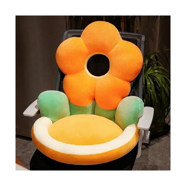 NOpinz Grandes Fleurs, tournesols, futons en Peluche, Coussins, chaises, Chambres, Tapis de Sol, Plantes, Coussins de Bureau,