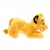 Disney Store Peluche Simba, Le Roi Lion, 41 cm / 9", Peluche fabriquée en Tissu Doux au Toucher, avec des détails brodés et Q