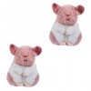 Toyvian 2 Pièces Poupée Hamster Jouet en Peluche De Dessin Animé Jouets en Peluche pour Poupée Cochon dInde Animal en Peluch