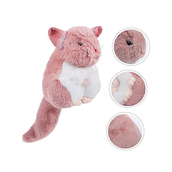 Toyvian 2 Pièces Poupée Hamster Jouet en Peluche De Dessin Animé Jouets en Peluche pour Poupée Cochon dInde Animal en Peluch