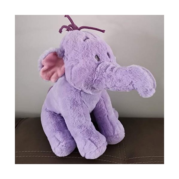 qiegui Kawaii Winnie lourson Peluche Peluche Heffalump 26 cm, adorable oreiller en peluche animaux violet éléphant jouets ca