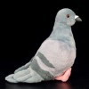 LEUYA Boucles doreilles 19 cm réaliste Gris Pigeon Peluche Jouet Roche réaliste Pigeon Pigeon Oiseau en Peluche Animal Jouet