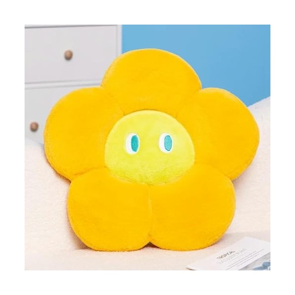 GagaLu Bande Dessinée Fleur en Peluche Coussin en Peluche Plante Fleur Coussin Chaise Voiture Décoration Cadeau D’Anniversair