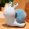 NOpinz Kawaii Escargot Peluche Jouet Peluche Dessin animé Animal Peluche poupée 3D Escargot Enfants Cadeau d’Anniversaire Cad