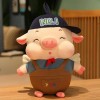 NOpinz Mignon Casquette de Baseball Cochon Peluche Jouet en Peluche Dessin animé Animal Ange Souriant Cochon poupée Cadeau d’