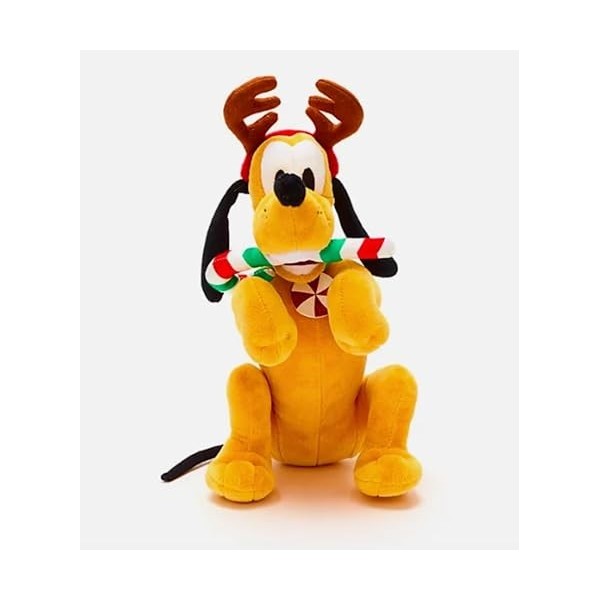 Pluto - Peluche douce de Noël authentique - Renne - 25,4 cm