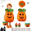 IWTBNOA Costume dHalloween citrouille pour enfant, costume de citrouille pour bébé, costume de citrouille dHalloween avec c