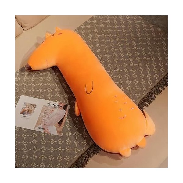 SaruEL Kawaii Animal Long Oreiller Peluche Animal poupée Mignon Mat canapé-lit décor à la Maison Fille Cadeau d’Anniversaire 