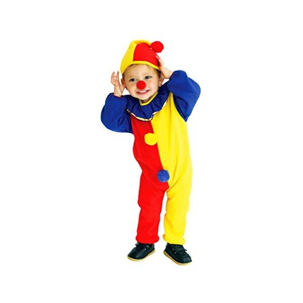 Amosfun Costume de clown amusant pour enfants - Costume de cirque pour cosplay, Halloween, bal masqué, performance - Pyjama p