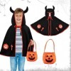 Yiantai Cape de Diable dhalloween, Cape de Sorcier Enfant, Costume dHalloween pour Enfant, Cape dHalloween avec Sac de Bo