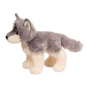 Cuddle Toys 4036 Ashes WOLF, Loup Gris, 20 cm longeur Peluche 
