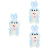 ibasenice 2 Pièces Lapin en Peluche Jouets pour Enfants Jouets en Peluche Enfants Ensemble De Jeu Décor De Maison Décorations