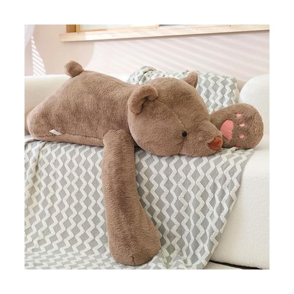 Mignon Ours en Peluche Oreiller Kawaii Ours Polaire Poupée Matelas en Peluche Enfants Anniversaire Cadeau De Noël 60cm 2