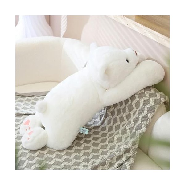 Mignon Ours en Peluche Oreiller Kawaii Ours Polaire Poupée Matelas en Peluche Enfants Anniversaire Cadeau De Noël 60cm 2