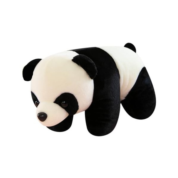 SNUFF Jouet en Peluche Poupée Panda géant simulée, Jouet en Peluche, Cadeau danniversaire, poupée Panda couché Mignon, Oreil