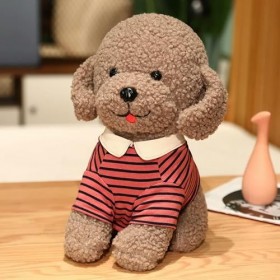 SaruEL Peluche Chien Jouet Doux Mignon Ours en Peluche Chien avec vêtements Peluche poupée Peluche Animal Jouet Enfants Cadea