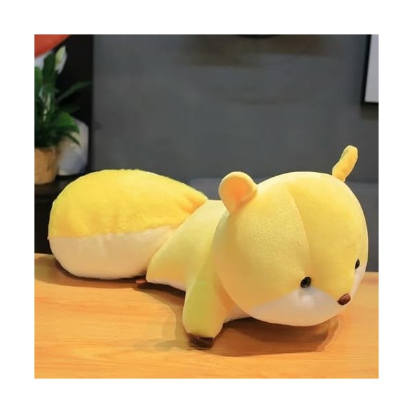 Peluche écureuil mignon à grande queue jouet en peluche raton laveur poupée animal poupée cadeau danniversaire fille oreille