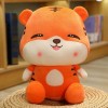 Heureux Tigre Mignon en Peluche Jouet Doux Dessin animé Animal Peluche poupée Cadeau créatif décoration Cadeau d’Anniversaire