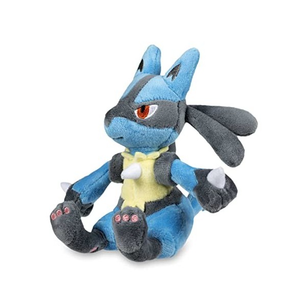 Pokémon Centre : Lucario Peluche Cuties assise 15,2 cm