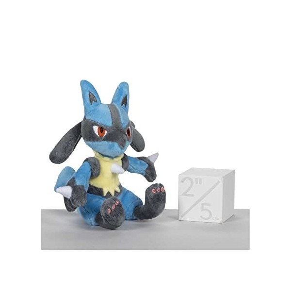 Pokémon Centre : Lucario Peluche Cuties assise 15,2 cm