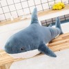 140 cm Géant Mignon Requin en Peluche Jouet Doux en Peluche Animal Lecture Oreiller Cadeau danniversaire Coussin Poupée Cade