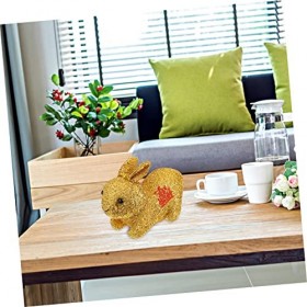 ibasenice 4 Pièces Poupée Lapin en Peluche Chinois 2023 Peluche Lapin Porte-Bonheur Lapin en Peluche Chanceux Animaux en Pelu