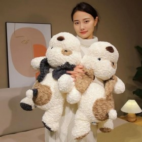 KiLoom Chien Peluche Jouet Peluche Doux Animal Oreiller Dessin Animé Chiot Bébé Apaisement Poupées Cadeaux D’Anniversaire pou